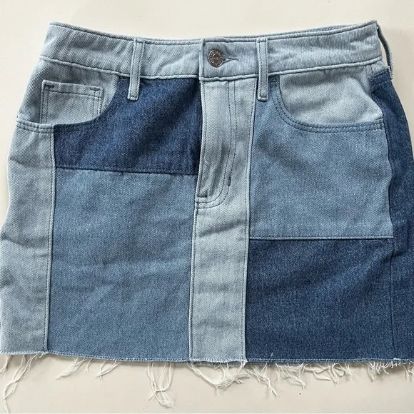 Hollister ultra high-rise patchwork mini skirt - Picture 4 of 7